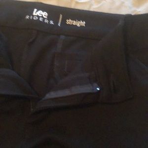 Black stretchy work pants